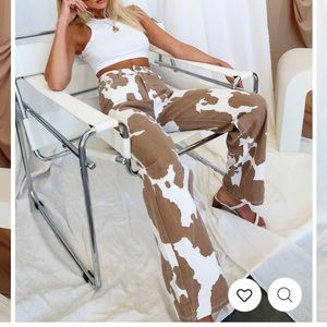 Midland Cow print Jean NWT